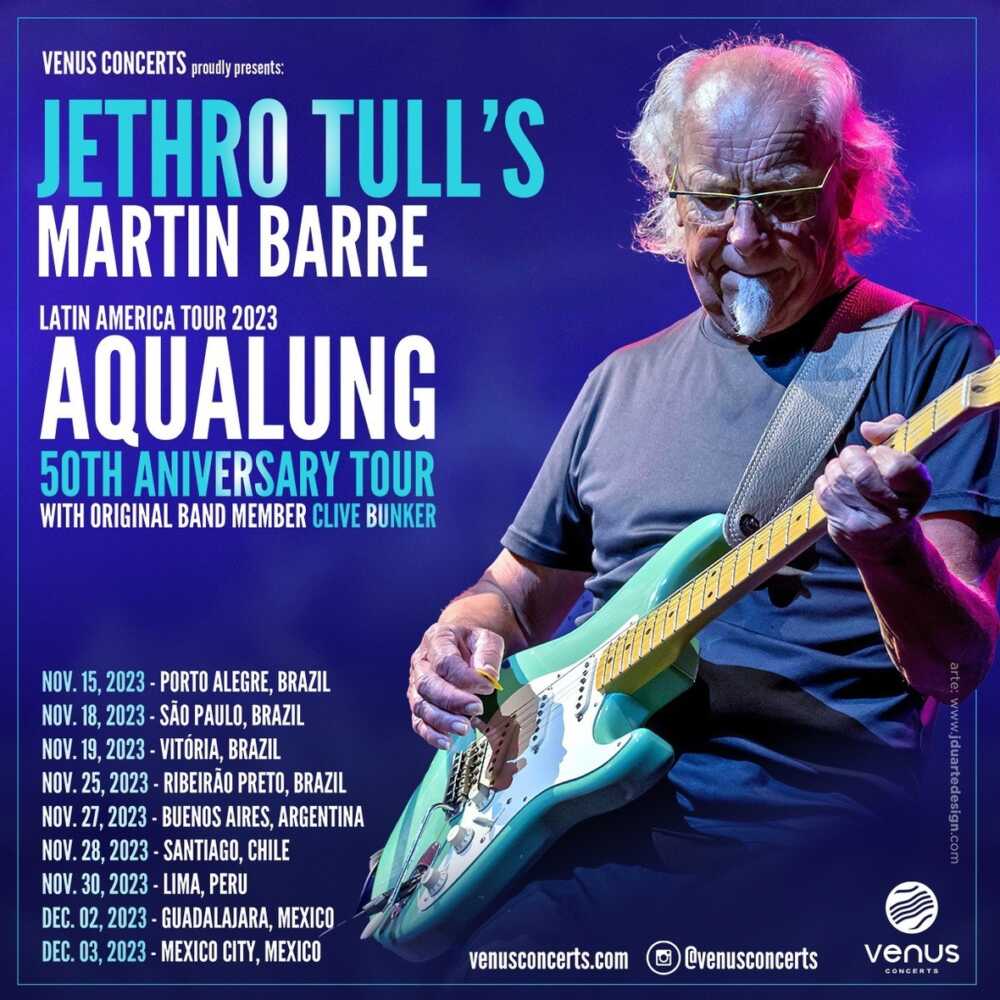 Martin Barre (Jethro Tull) traz turnê de 50 anos do clássico Aqualung