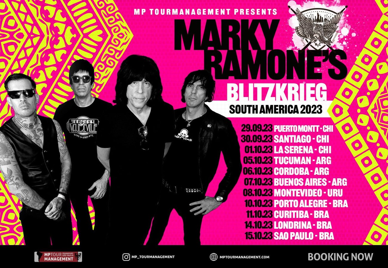 MARKY RAMONE VOLTA AO BRASIL COM SUA TOUR BLITZKRIEG 2023 | Boomerang Music
