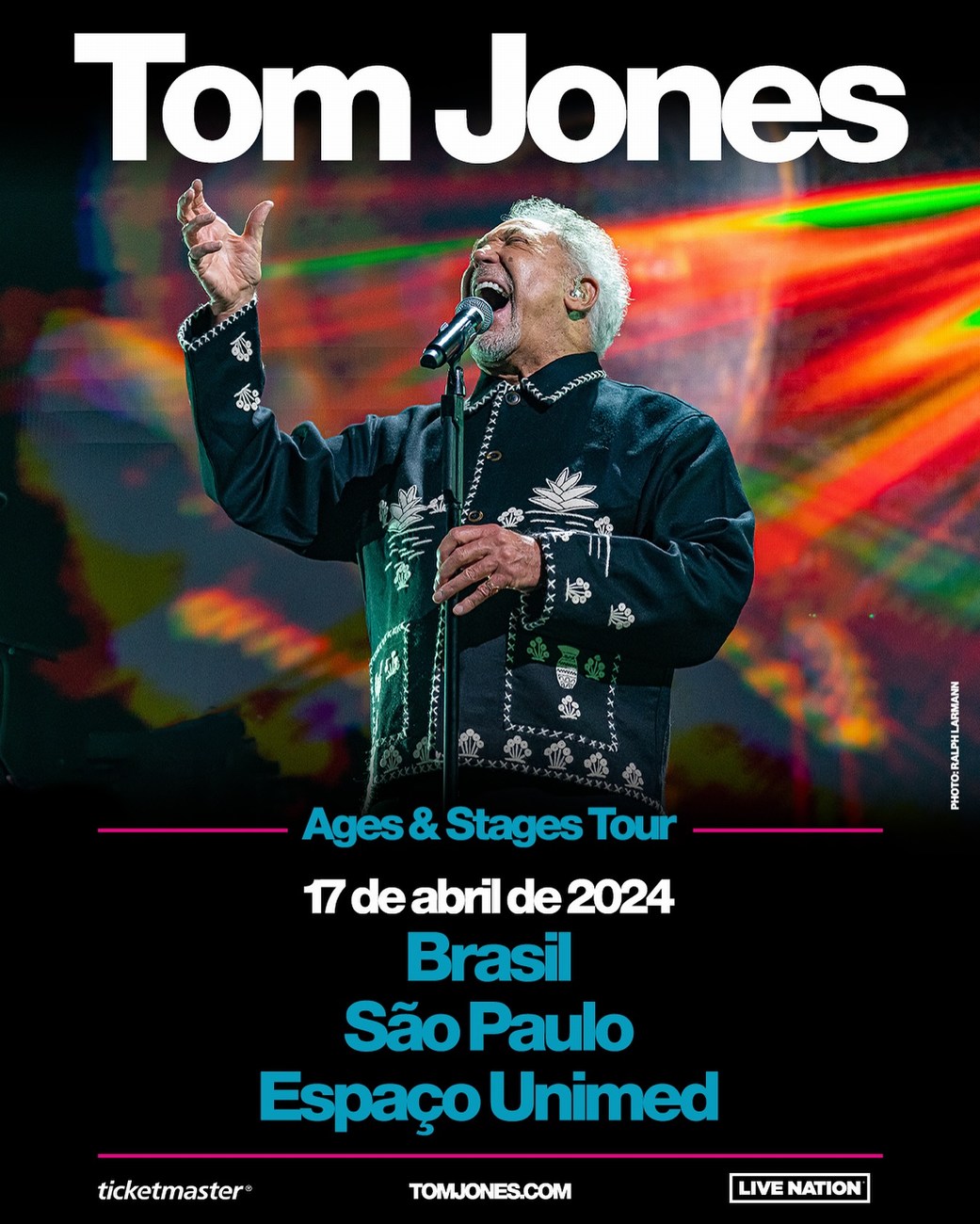 Tom Jones anuncia show no Brasil em 2024 | Boomerang Music